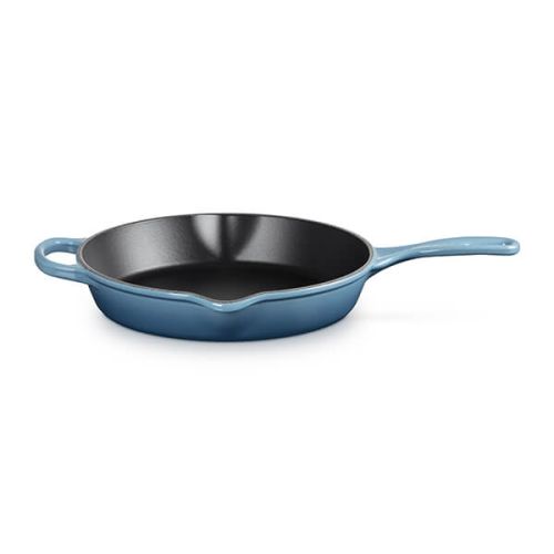 Le Creuset Signature Chambray 26cm Deep Cast Iron Skillet - Durable, Even Heat, Keans Claremorris