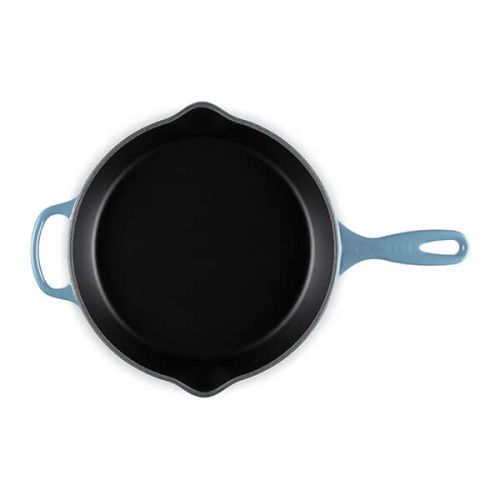 Le Creuset Signature Chambray 26cm Deep Cast Iron Skillet - Durable, Even Heat, Keans Claremorris