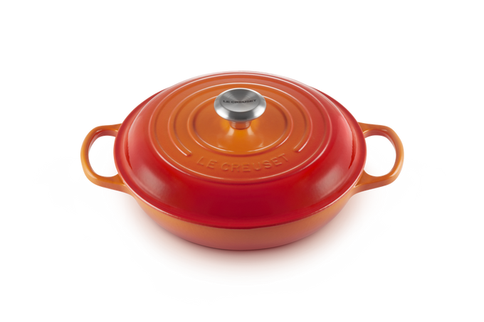 Le Creuset 26cm Shallow Casserole Volcanic - Image 2