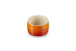 Le Creuset Stackable Ramekin in Volcanic color, durable stoneware, perfect for baking – available at Keans Claremorris.