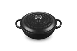 Signature Round Stew Pot 22cm Matte Black