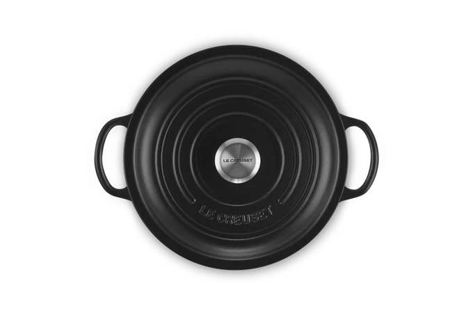 Signature Round Stew Pot 22cm Matte Black - Image 4