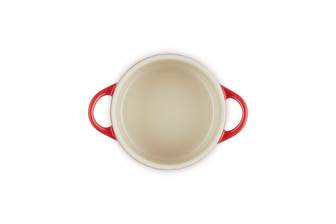 Le Creuset Heart Mini Round Casserole 250ml Cerise with Heart Knob - Keans Claremorris