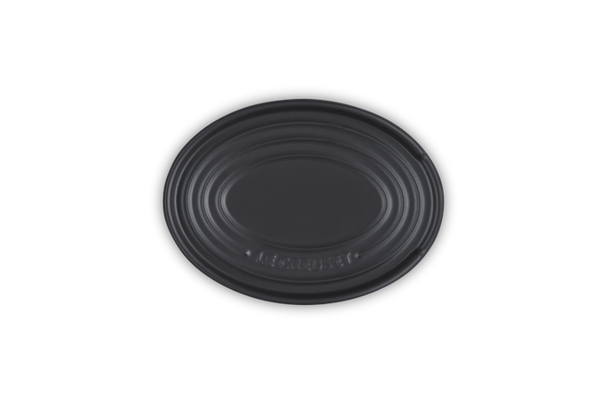 Le Creuset Stoneware Oval Spoon Rest Satin Black - Image 4