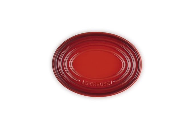 Le Creuset Oval Spoon Rest Cerise - Image 4