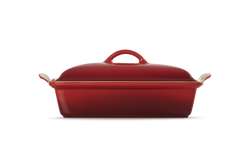 Le Creuset 33cm Rectangular Dish w/lid Cerise