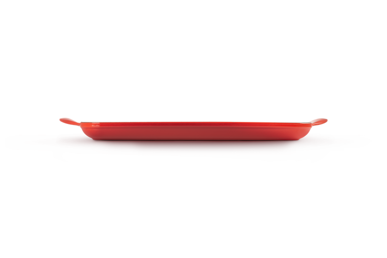 Le Creuset Traditional 32cm Cerise Rectangular Grill Pan - Durable Cast Iron Grill, Keans Claremorris