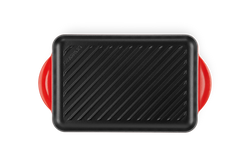 Le Creuset Traditional 32cm Rectangular Grill Pan in Cerise Red – Durable Cast Iron Cookware | Keans Claremorris