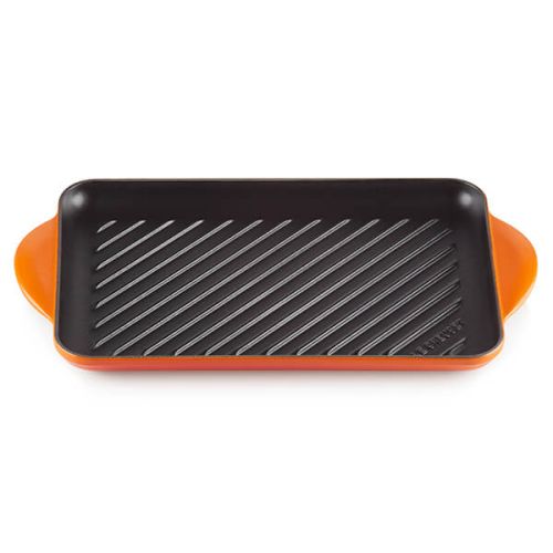 Le Creuset Volcanic 32cm Rectangular Cast Iron Grill Pan - Durable, Even Heat, Keans Claremorris