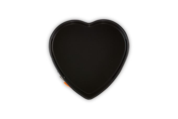 Le Creuset Heart Springform Cake Tin 25cm, non-stick, durable bakeware – available at Keans Claremorris