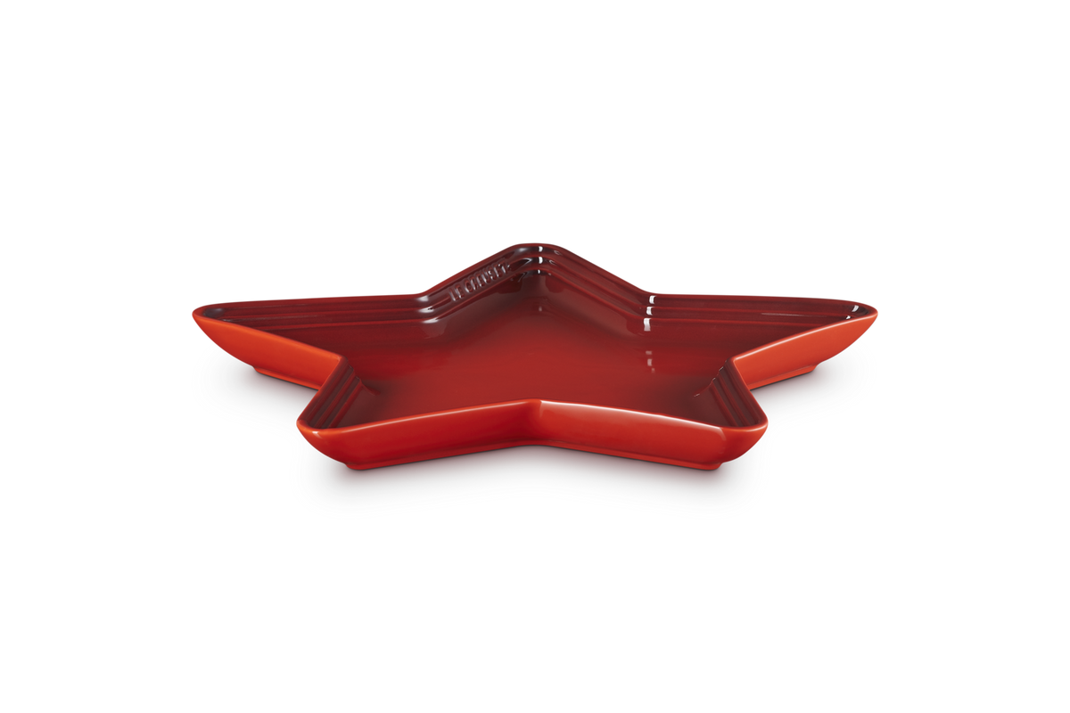 Le Creuset Stoneware 36cm Star Platter Cerise - Image 3