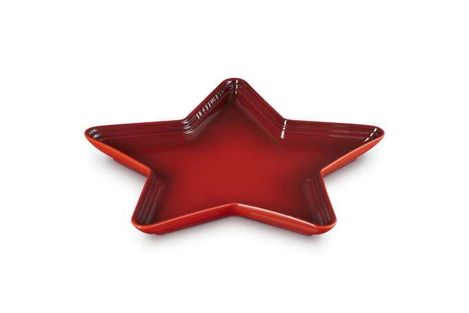 Le Creuset Stoneware 36cm Star Platter Cerise - Image 2
