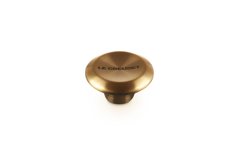 Le Creuset Signature Gold Knob 5.7cm, ovenproof, fits cast iron casseroles, stylish upgrade - Keans Claremorris