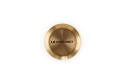 Le Creuset Signature Gold Knob 5.7cm, durable replacement lid knob, available at Keans Claremorris.