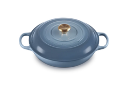 Le Creuset Signature Cast Iron Shallow Casserole 30cm Chambray