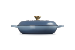 Le Creuset Signature Cast Iron Shallow Casserole 30cm Chambray