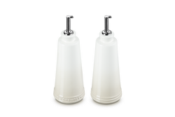 Le Creuset 330ml Stoneware Oil & Vinegar Set Meringue