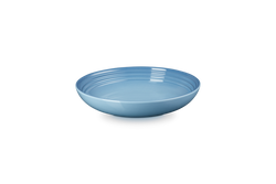 Le Creuset 22cm Chambray stoneware pasta bowl, scratch-resistant, oven and microwave safe – available at Keans Claremorris.