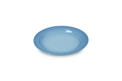 Le Creuset 22cm Chambray Side Plate, durable stoneware, vibrant blue, available at Keans Claremorris