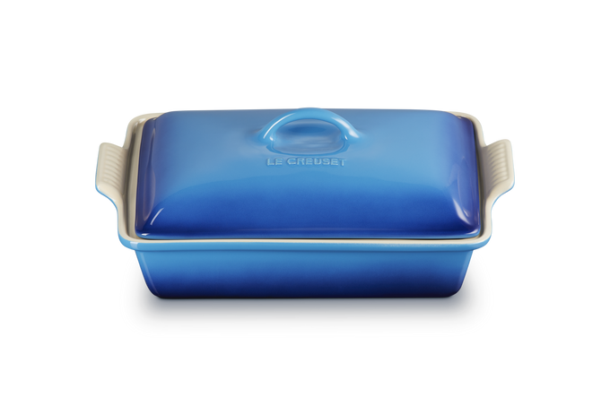 Le Creuset 33cm Rectangular Dish w/lid Azure - Image 2