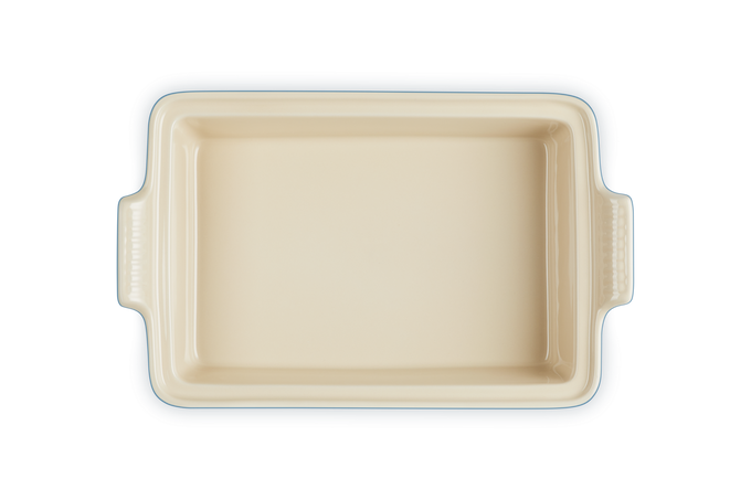 Le Creuset 33cm Rectangular Dish w/lid Azure - Image 5