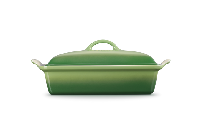 Le Creuset 33cm Rectangular Dish w/lid Bamboo - Image 3