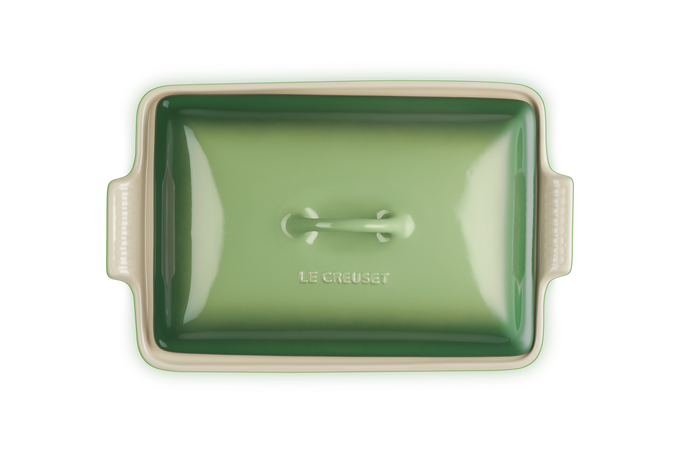 Le Creuset 33cm Rectangular Dish w/lid Bamboo - Image 4