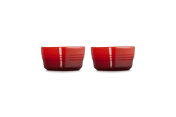 Le Creuset Set of 2 Heart Ramekins Cerise