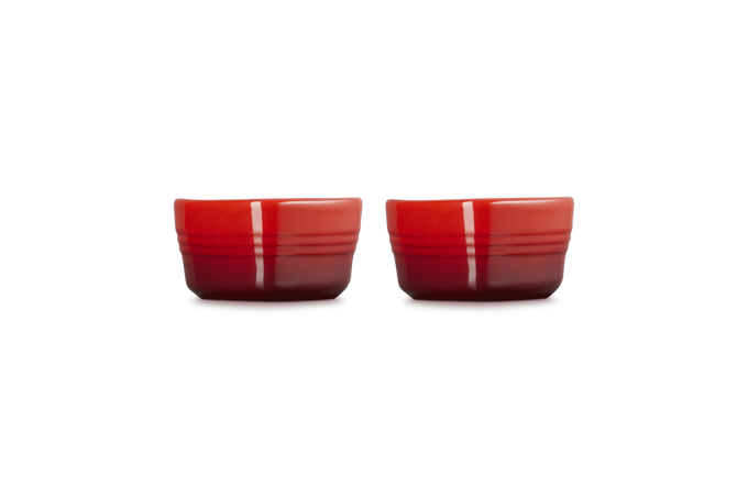 Le Creuset Set of 2 Heart Ramekins Cerise - Image 3