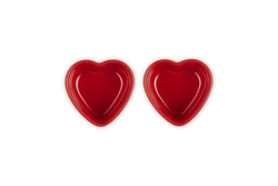 Le Creuset Set of 2 Heart Ramekins Cerise