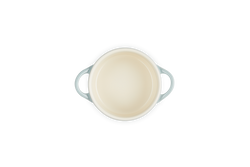 Le Creuset Heart Mini Round Casserole 250ml Sea Salt with Heart Knob - Keans Claremorris