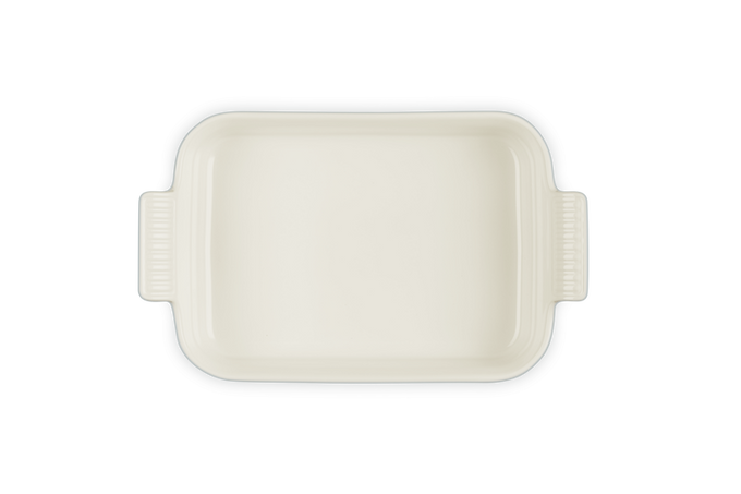 Le Creuset Stoneware Heritage Rectangular Dish 26cm Sea Salt - Image 4