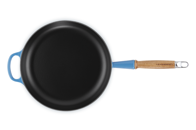 Le Creuset Signature Cast Iron Frying Pan 28cm Azure - Image 4