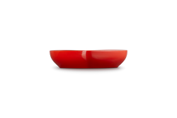Le Creuset Heart Bowl 20cm in Cerise red, durable stoneware, perfect for serving - available at Keans Claremorris.