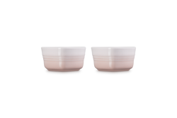 Le Creuset Set of 2 Heart Ramekins Shell Pink