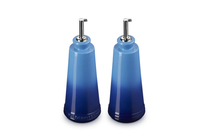 Le Creuset Stoneware Oil & Vinegar Set 330ml Azure - Image 2