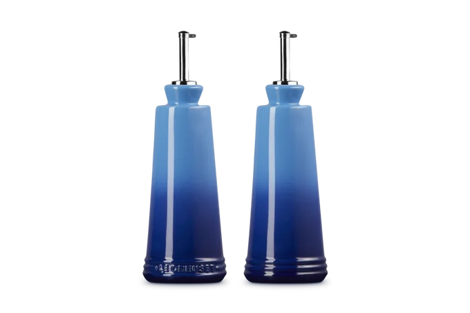 Le Creuset Stoneware Oil & Vinegar Set 330ml Azure - Image 3