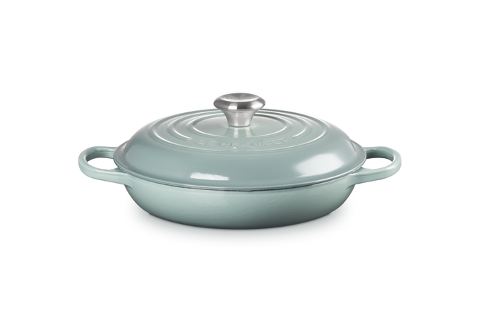 Le Creuset Signature Cast Iron Shallow Casserole 26cm Sea Salt Keans Claremorris