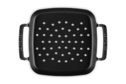 Le Creuset Cast Iron BBQ Outdoor Square Grilling Basket for even cooking - available at Keans Claremorris
