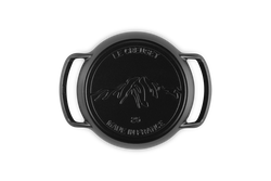 Le Creuset BBQ Range Round Skillet Black - Durable cast iron, perfect for grilling, available at Keans Claremorris.