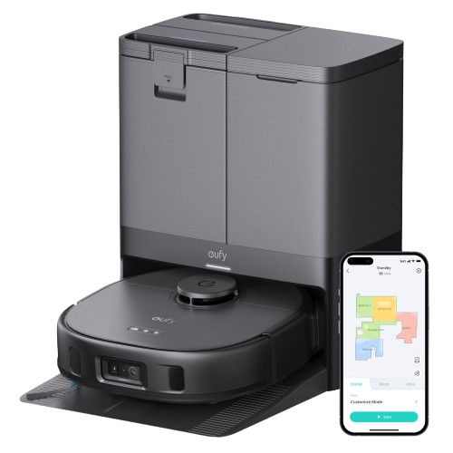 Eufy X10 Pro Omni robot vacuum mop with 8,000 Pa suction, self-clean station, AI navigation – available at Kean’s