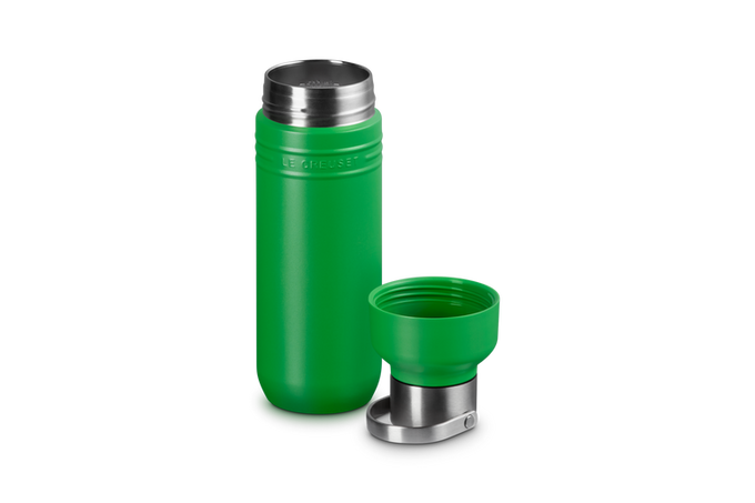 Le Creuset On The Go 1L Hydration Bottle, durable and stylish water bottle, available at Keans Claremorris.