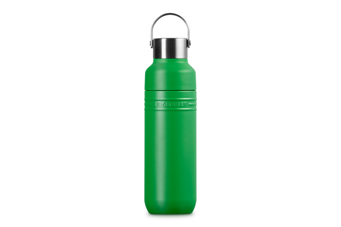 Le Creuset On The Go 1L Hydration Bottle, durable and stylish, available at Keans Claremorris store.