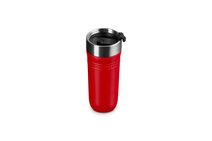 Le Creuset On The Go 350ml Travel Mug, durable insulated coffee cup, perfect for travel – available at Keans Claremorris
