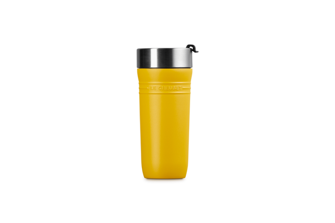 Le Creuset On The Go 350ml Travel Mug, durable insulated coffee cup, perfect for travel – available at Keans Claremorris.