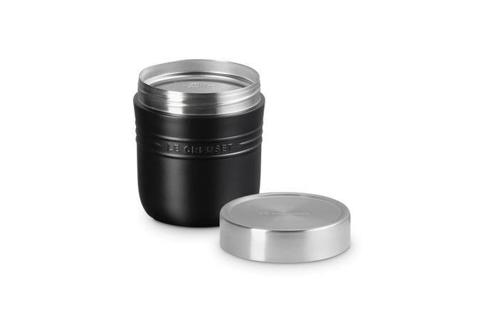 Le Creuset On The Go 500ml Food Flask, insulated stainless steel container, available at Keans Claremorris