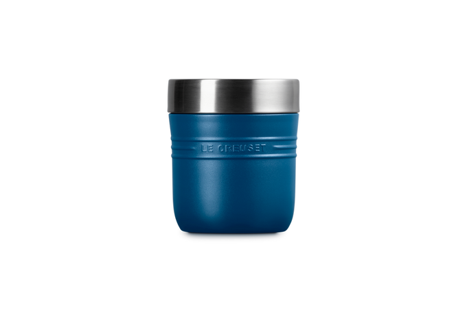 Le Creuset On The Go 500ml insulated food flask, durable and portable, available at Keans Claremorris.