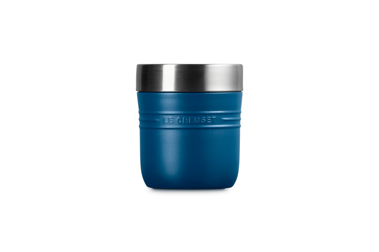 Le Creuset On The Go 500ml insulated food flask, durable and portable, available at Keans Claremorris.