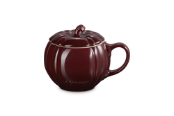 Le Creuset Halloween Pumpkin Mug w/lid Garnet