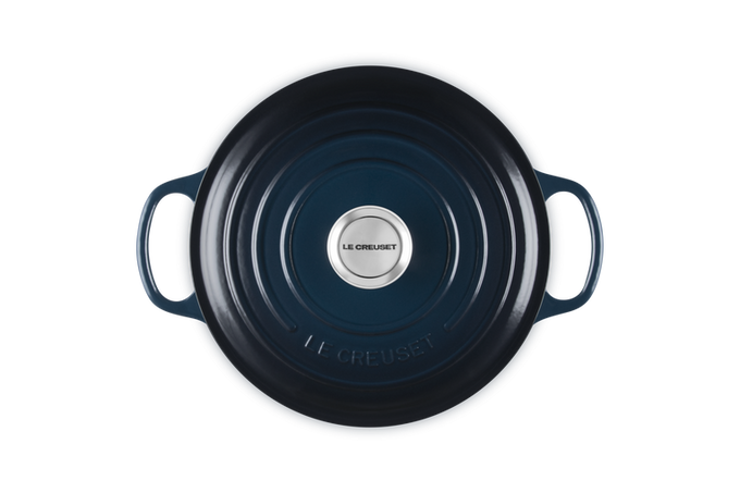 Le Creuset 24cm  Round Casserole Nuit - Image 4